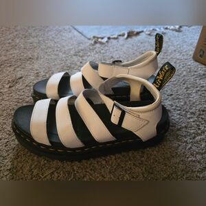 Dr. Martens White Sandals